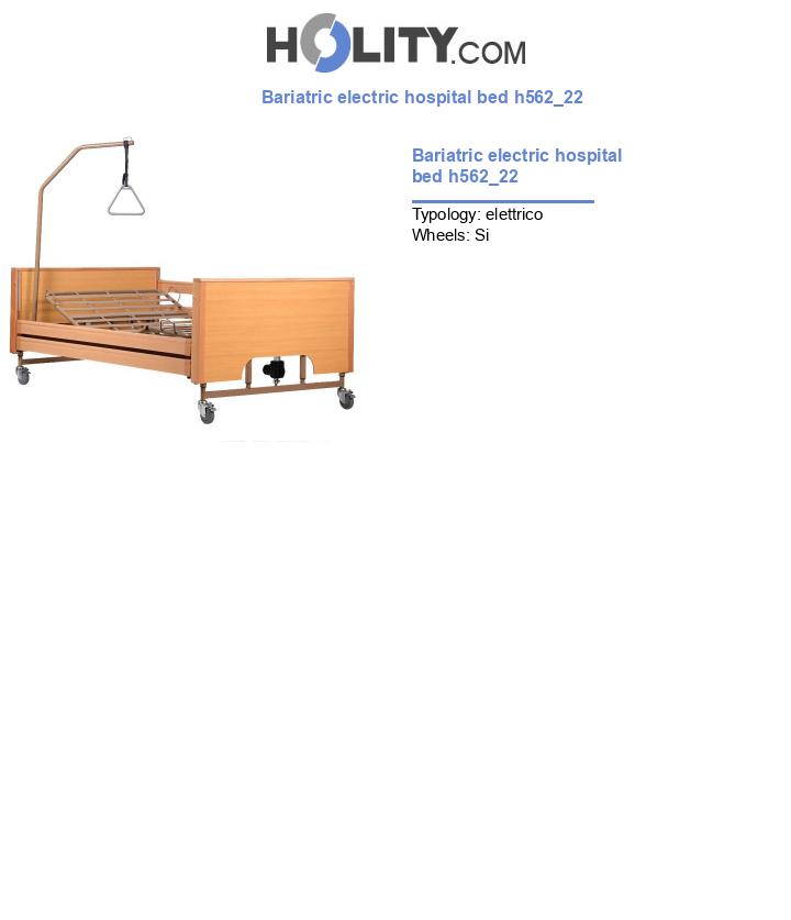Bariatric electric hospital bed h562_22