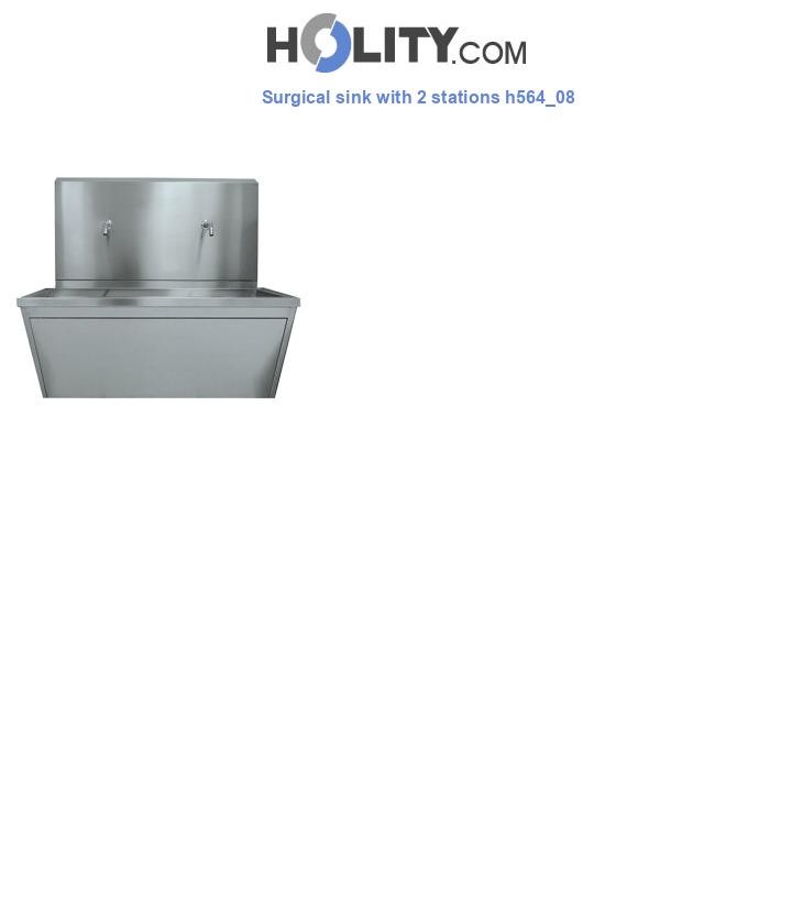 Surgical sink with 2 stations h564_08
