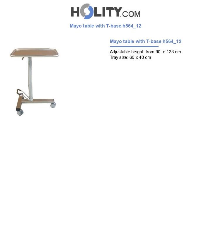 Mayo table with T-base h564_12