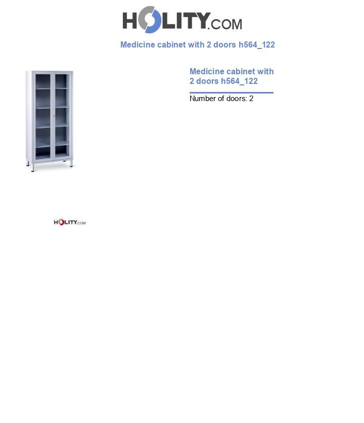 Medicine cabinet with 2 doors h564_122