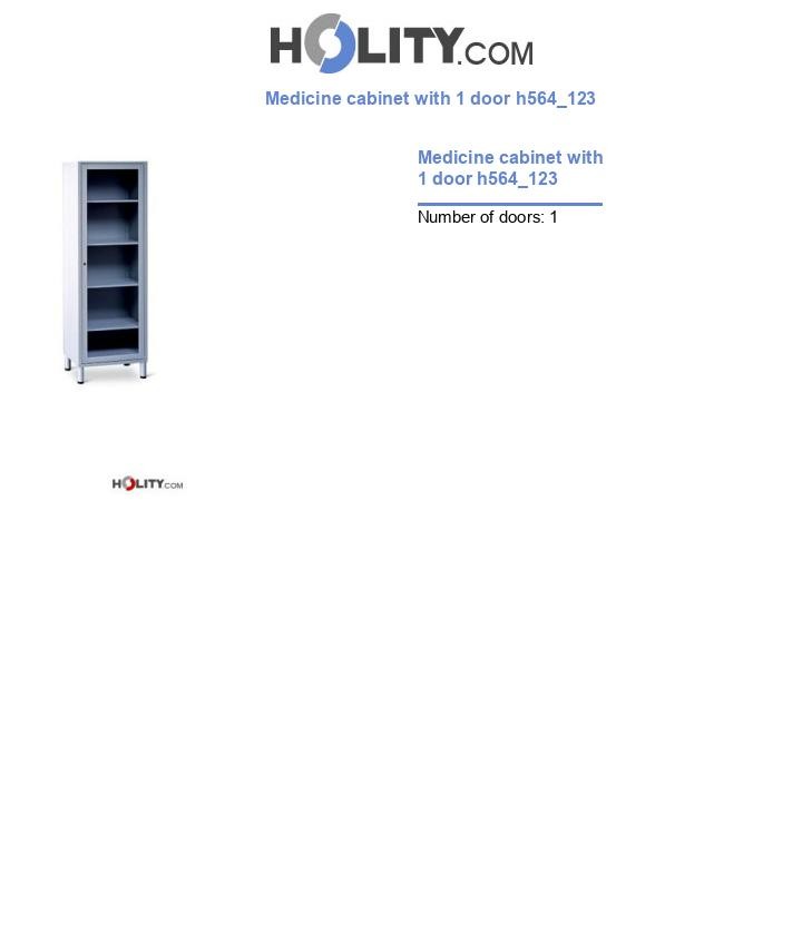 Medicine cabinet with 1 door h564_123