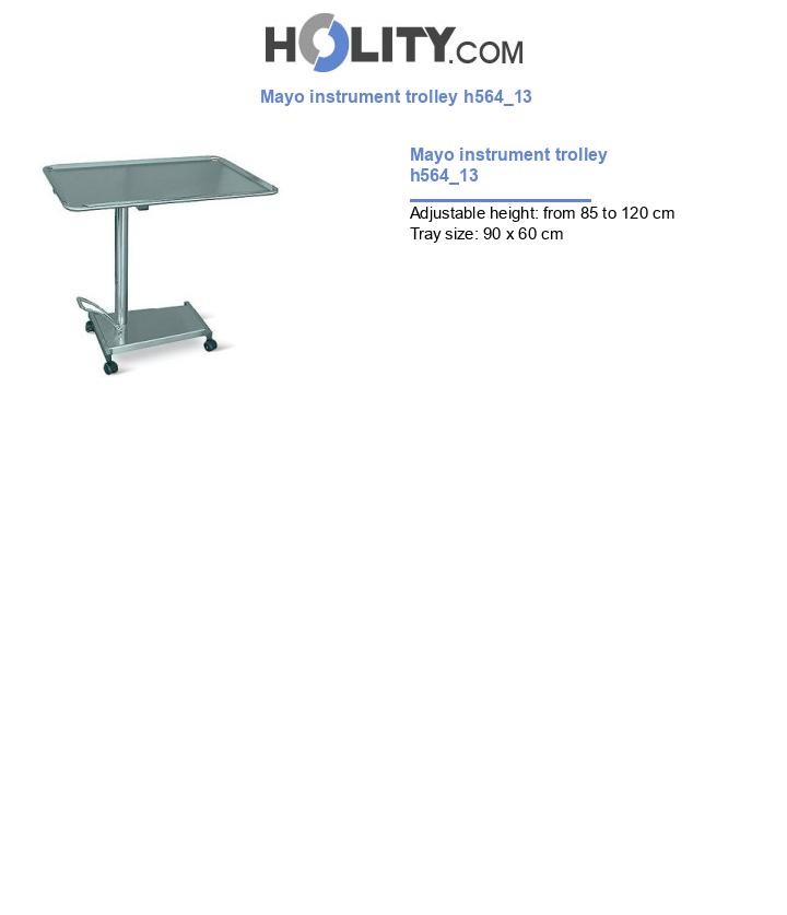 Mayo instrument trolley h564_13