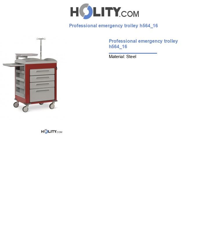 Professional emergency trolley h564_16