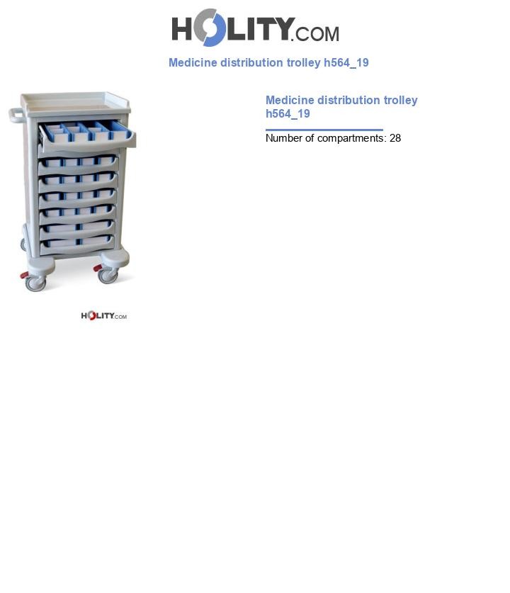 Medicine distribution trolley h564_19