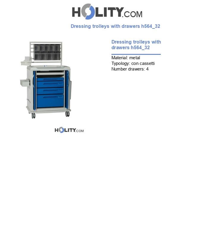 Dressing trolleys with drawers h564_32
