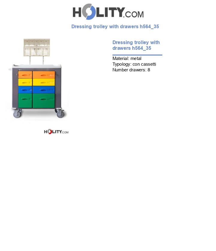 Dressing trolley with drawers h564_35