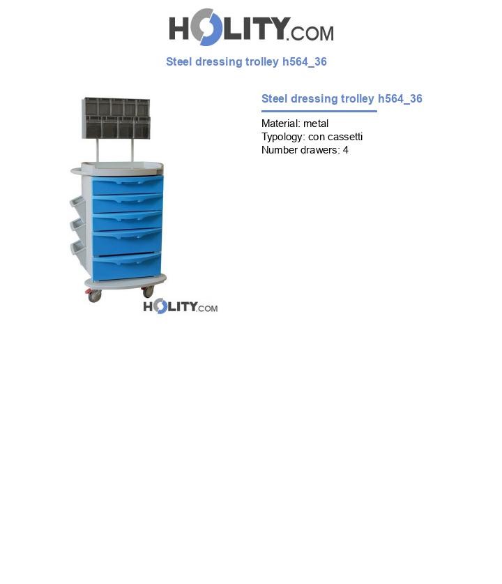 Steel dressing trolley h564_36