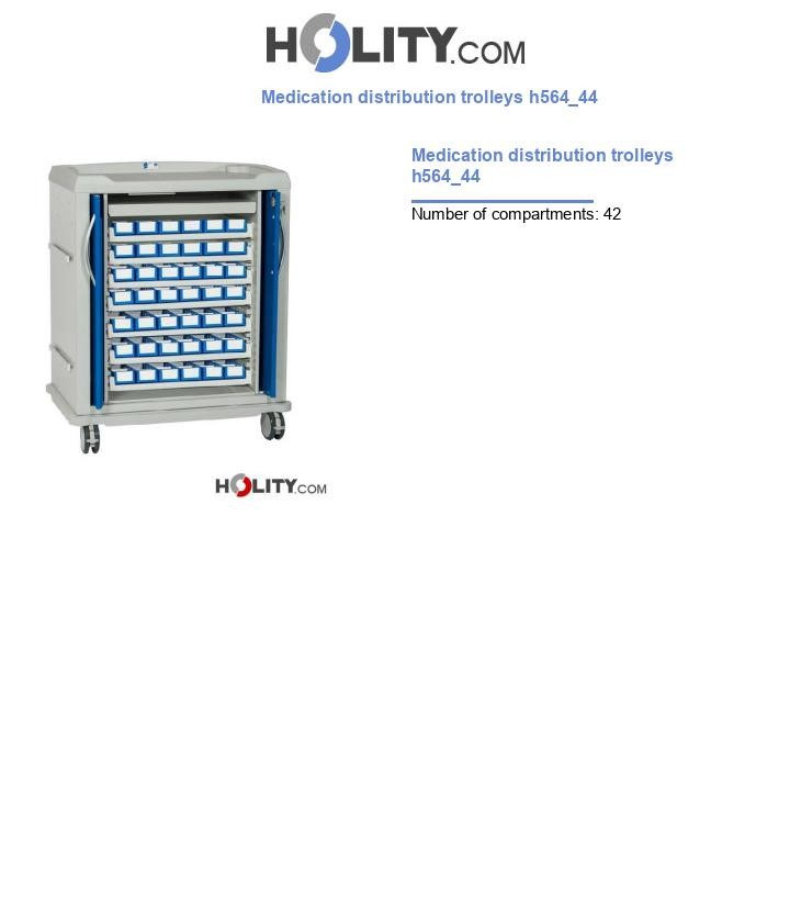 Medication distribution trolleys h564_44