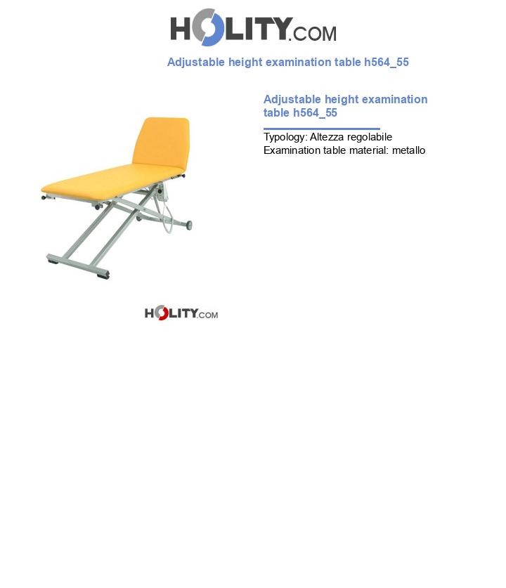 Adjustable height examination table h564_55