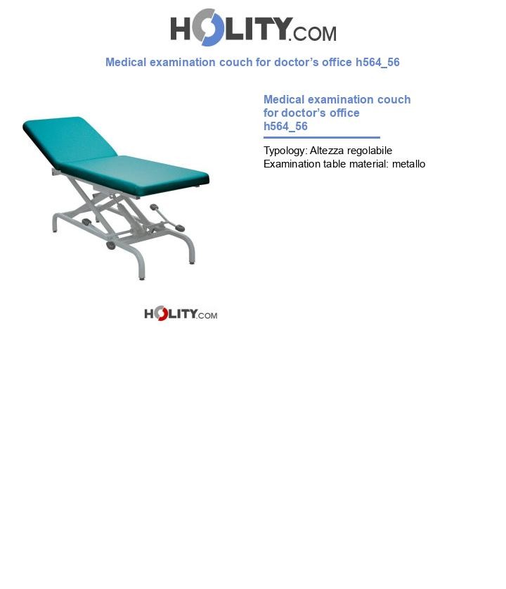 Medical examination couch for doctor’s office h564_56