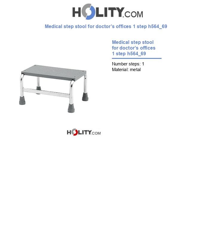Medical step stool for doctor’s offices 1 step h564_69