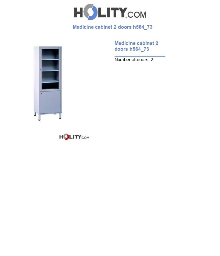 Medicine cabinet 2 doors h564_73