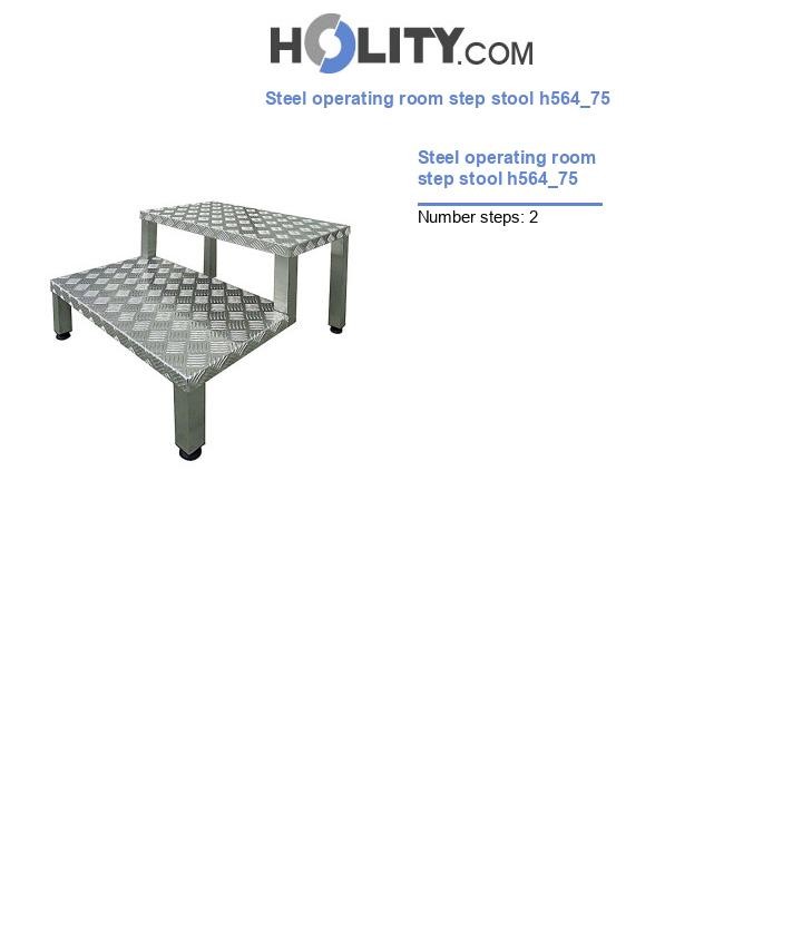 Steel operating room step stool h564_75