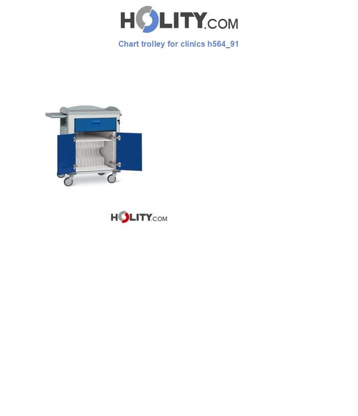 Chart trolley for clinics h564_91