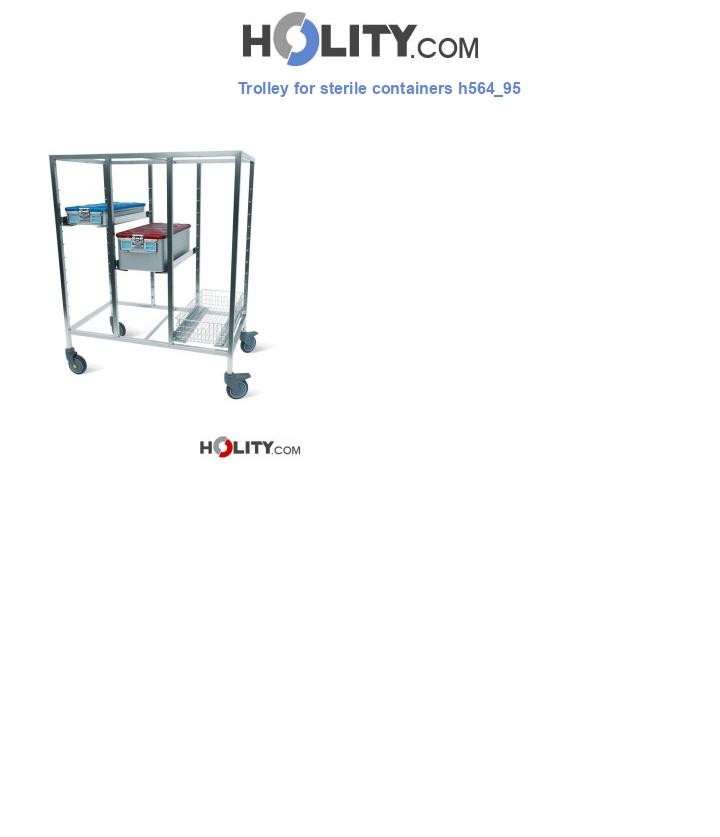 Trolley for sterile containers h564_95