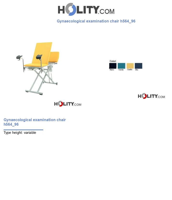 Gynaecological examination chair h564_96