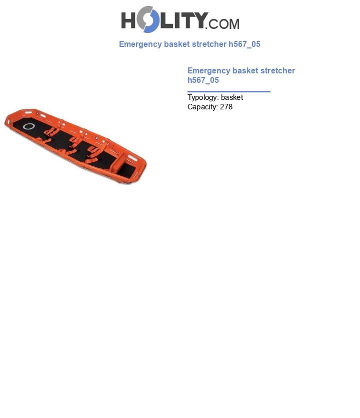 Emergency basket stretcher h567_05
