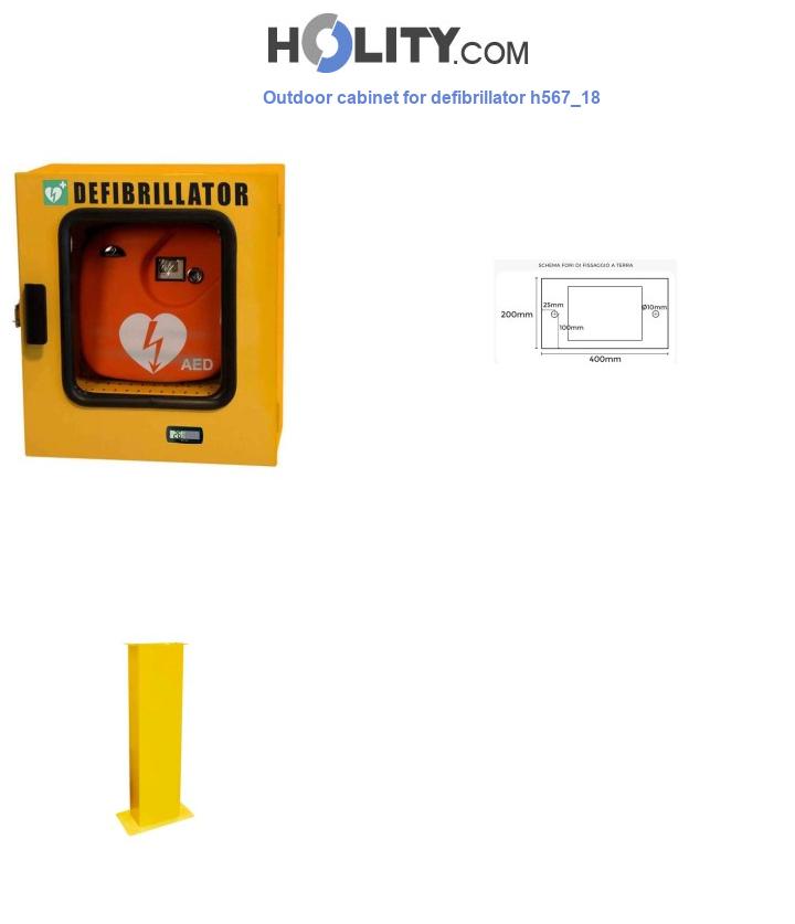 Outdoor cabinet for defibrillator h567_18