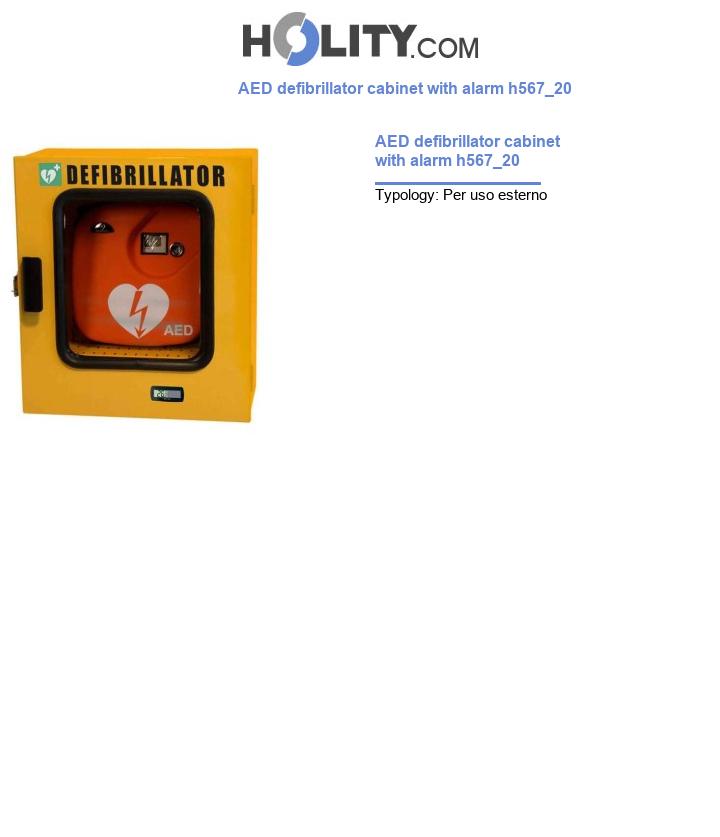 AED defibrillator cabinet with alarm h567_20