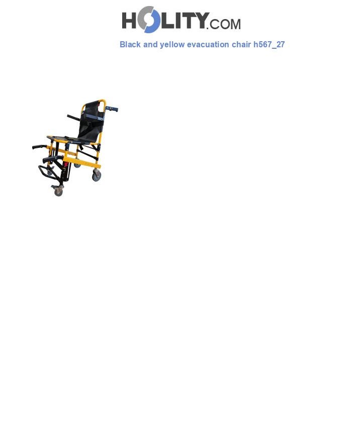 Black and yellow evacuation chair h567_27