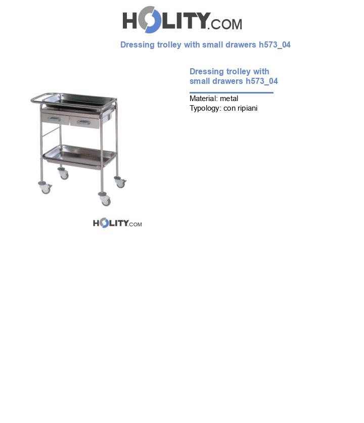 Dressing trolley with small drawers h573_04