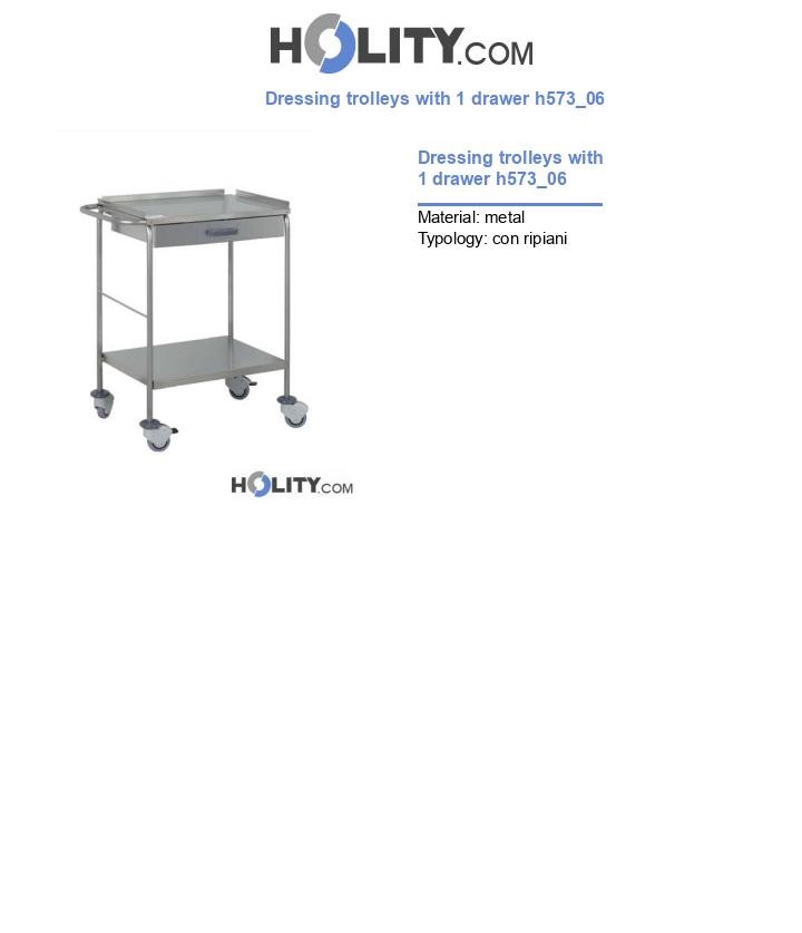 Dressing trolleys with 1 drawer h573_06