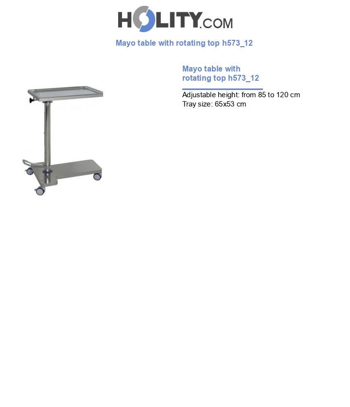 Mayo table with rotating top h573_12