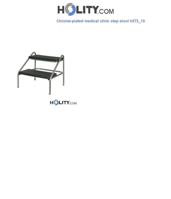 Chrome-plated medical clinic step stool h573_15