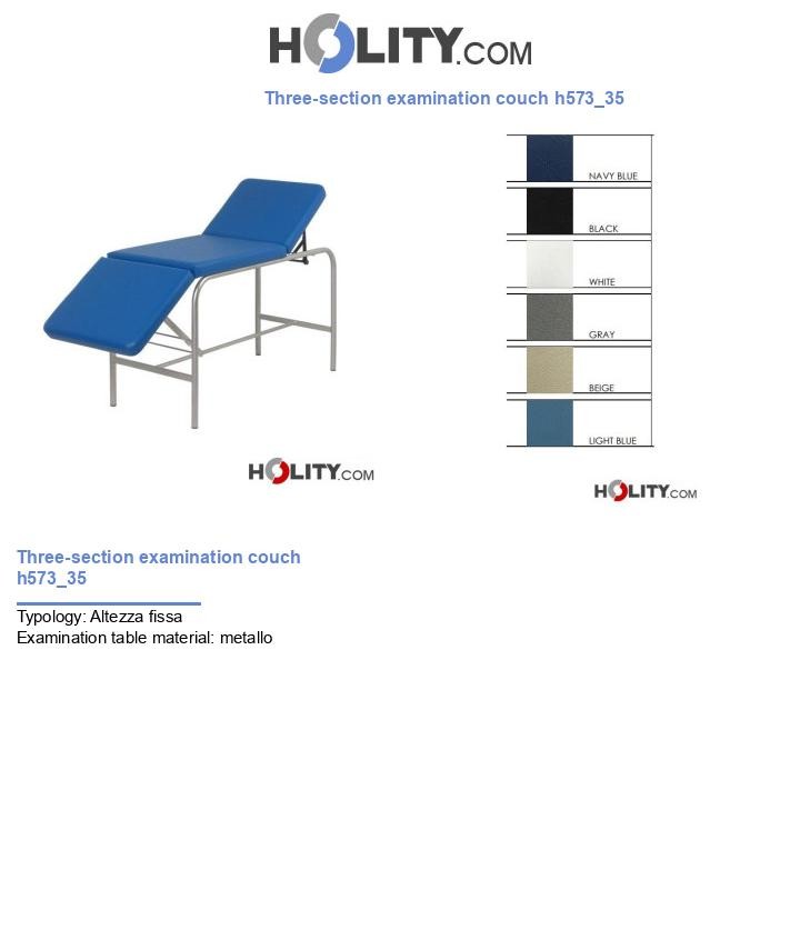 Three-section examination couch h573_35