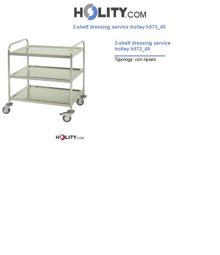 3-shelf dressing service trolley h573_45