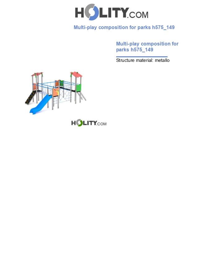 Multi-play composition for parks h575_149
