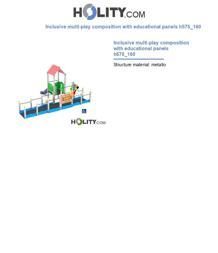 Inclusive multi-play composition with educational panels h575_160