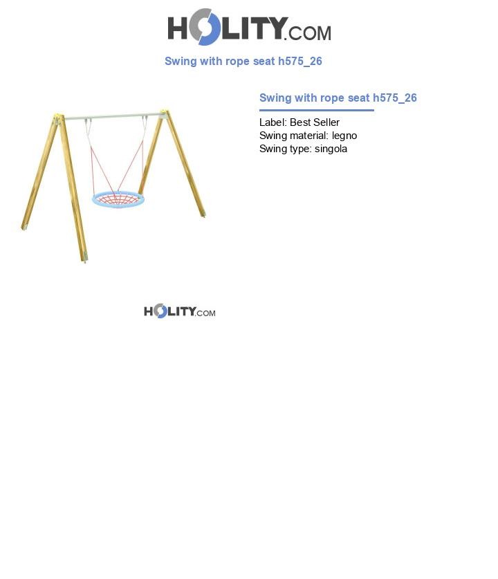 Swing with rope seat h575_26