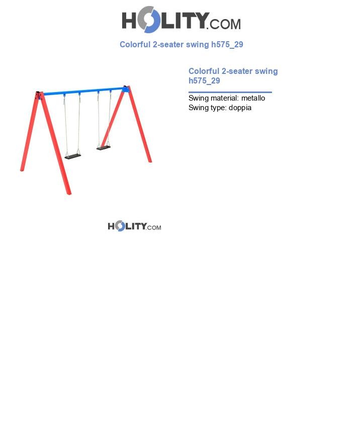 Colorful 2-seater swing h575_29