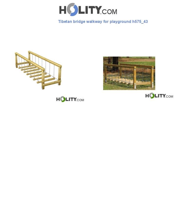 Tibetan bridge walkway for playground h575_43