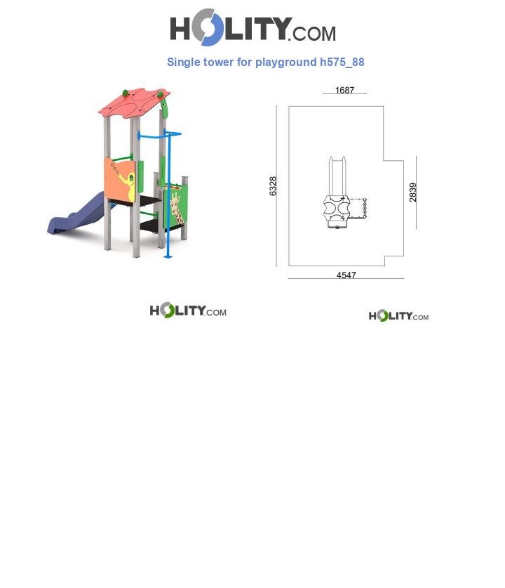 Single tower for playground h575_88