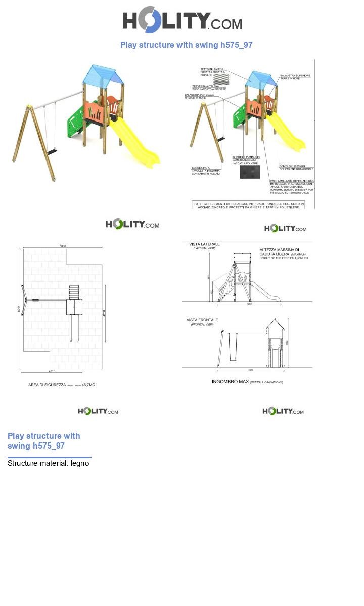 Play structure with swing h575_97