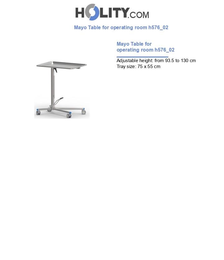 Mayo Table for operating room h576_02