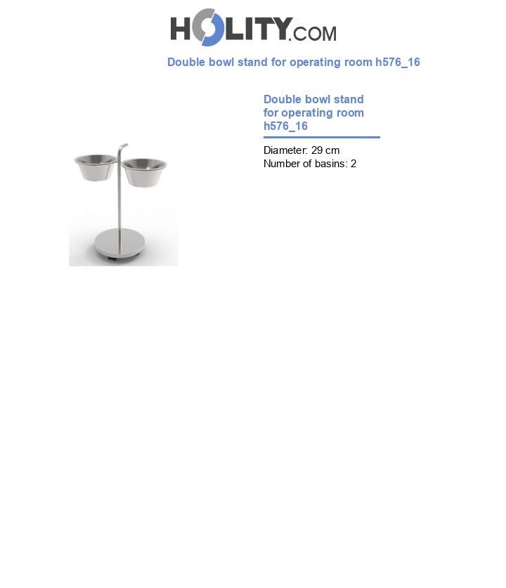 Double bowl stand for operating room h576_16
