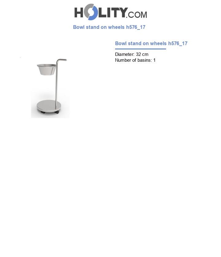 Bowl stand on wheels h576_17