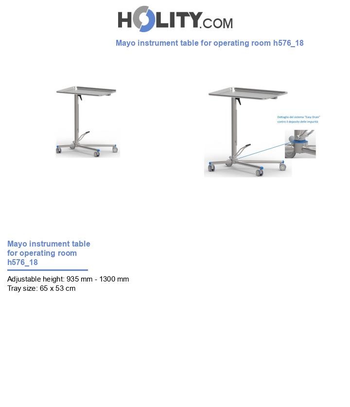 Mayo instrument table for operating room h576_18