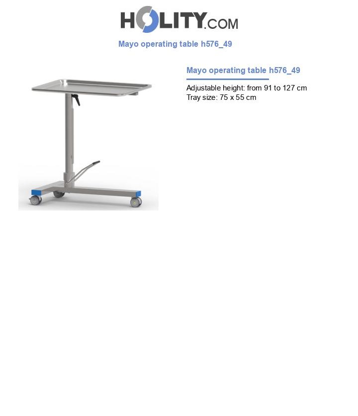 Mayo operating table h576_49