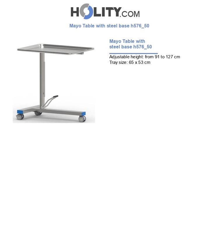 Mayo Table with steel base h576_50