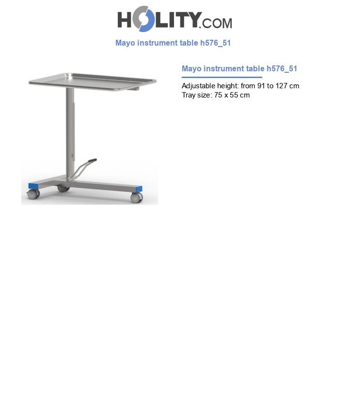 Mayo instrument table h576_51
