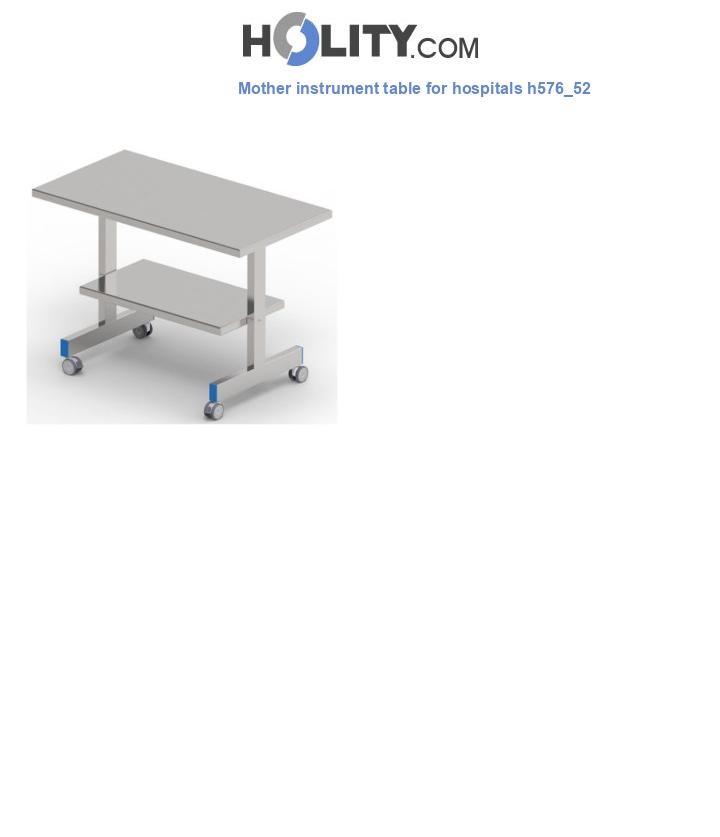 Mother instrument table for hospitals h576_52