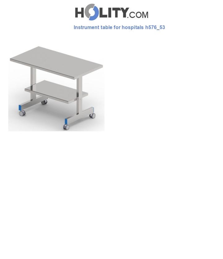 Instrument table for hospitals h576_53