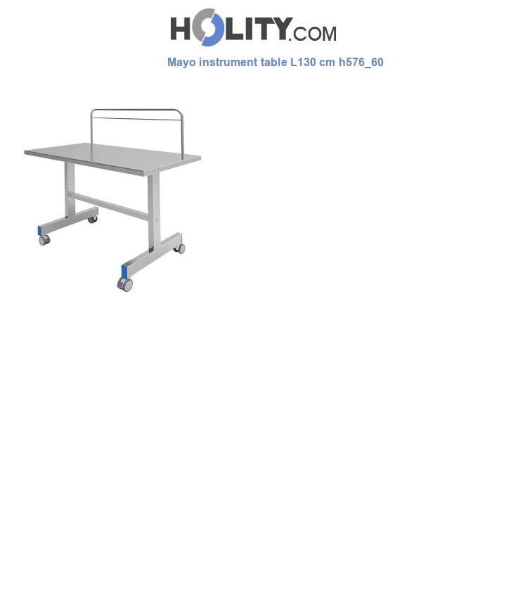Mayo instrument table L130 cm h576_60