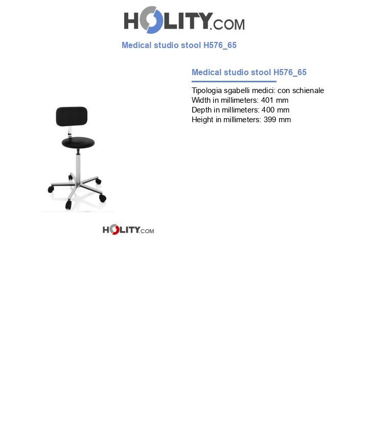 Medical studio stool H576_65