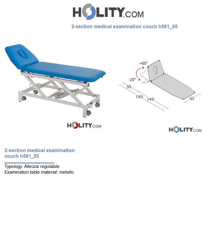 2-section medical examination couch h581_05