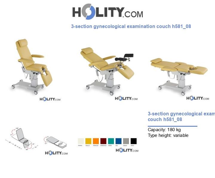 3-section gynecological examination couch h581_08